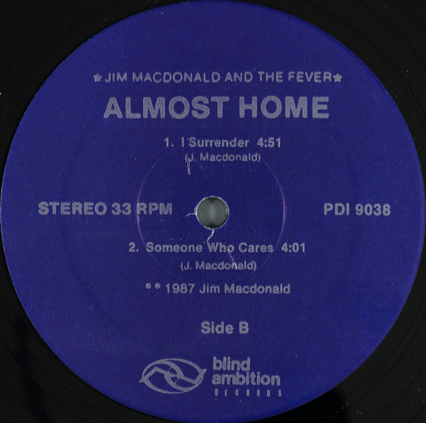 Jim Macdonald And The Fever - Almost Home