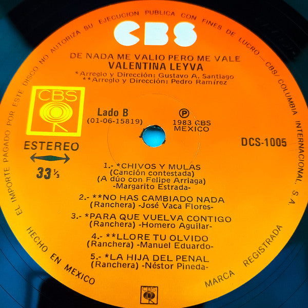 Valentina Leyva - De Nada Me Valio Pero Me Vale