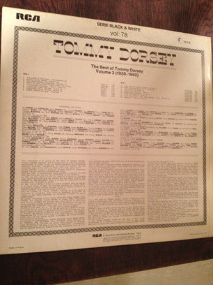 Tommy Dorsey - The Best Of Dorsey Volume 3 (1938-1950)