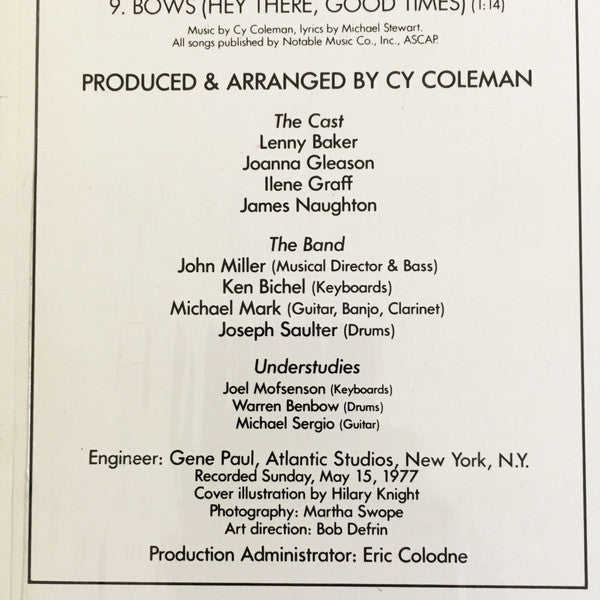 Cy Coleman, Michael Stewart - I Love My Wife