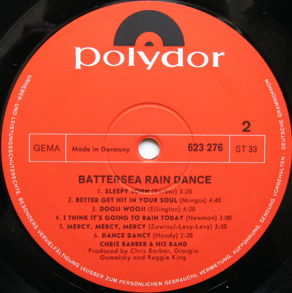 Chris Barber's Jazz Band - Battersea Rain Dance