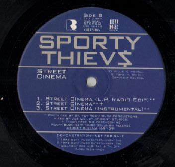 12" Single: Sporty Thievz - Mac Daddy / Street Cinema
