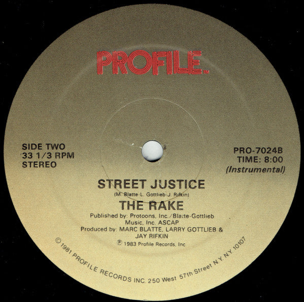 12" Single: The Rake - Street Justice
