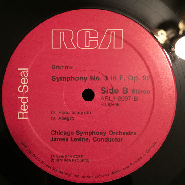 James Levine, Johannes Brahms, The Chicago Symphony Orchestra - Symphony No. 3