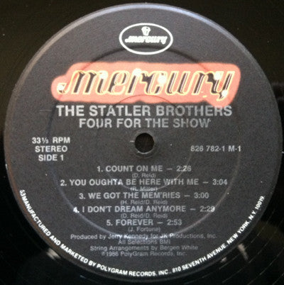 The Statler Brothers - Four For The Show