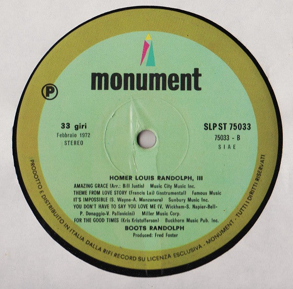 Boots Randolph - Homer Louis Randolph, III