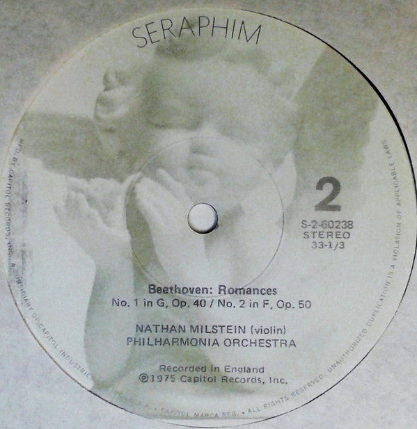 Karl Goldmark, Ludwig van Beethoven, Nathan Milstein, Harry Blech, Philharmonia Orchestra - Violin Concerto In A Minor / The Two Romances