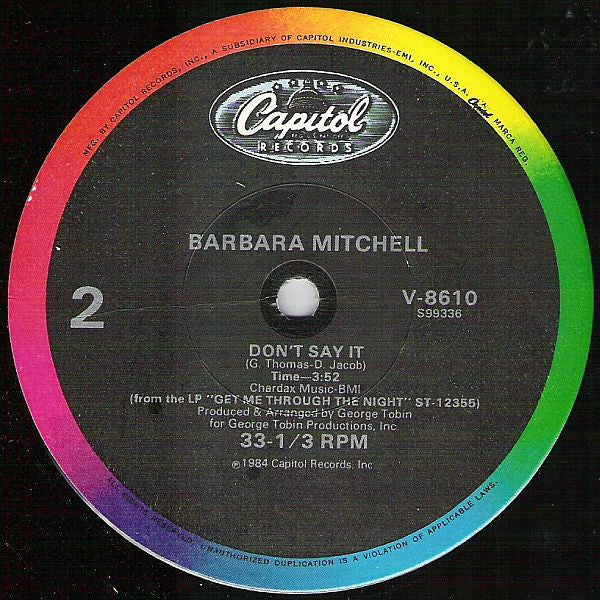 12" Single: Barbara Mitchell - Street Heat (Extended Version)