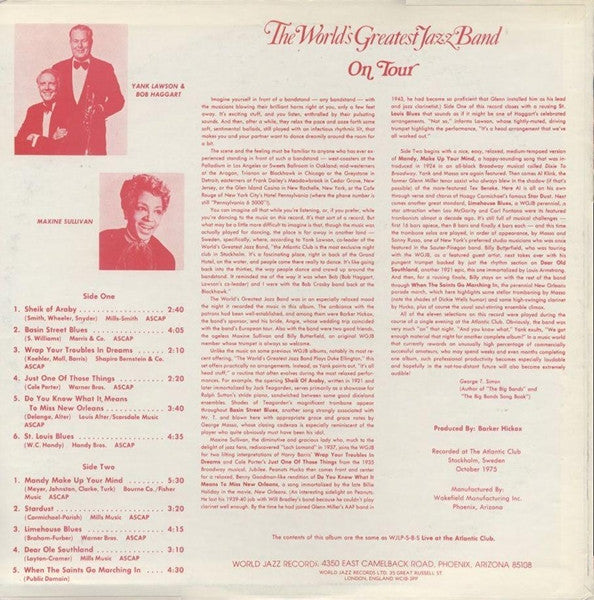 The World's Greatest Jazzband - On Tour