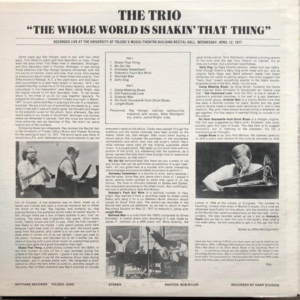 The Trio - The Whole World Is Shakin' That Thing