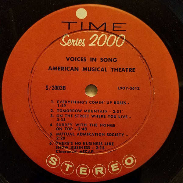 Various - Voices In Song (American Musical Theatre)
