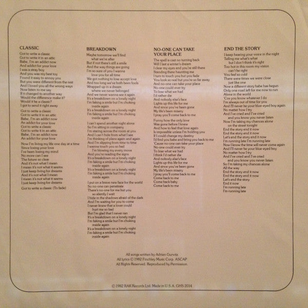 Adrian Gurvitz - Classic