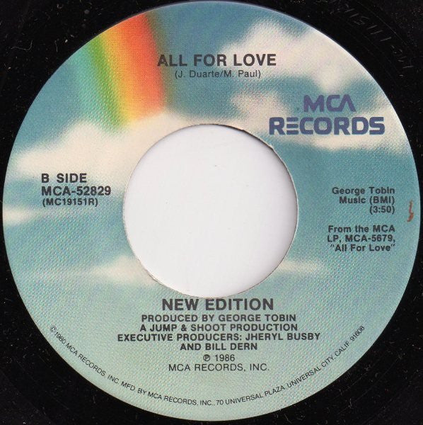 7" Single: New Edition - With You All The Way