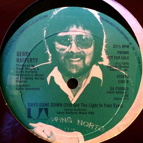 12" Single: Gerry Rafferty - Days Gone Down (Still Got The Light In Your Eyes)
