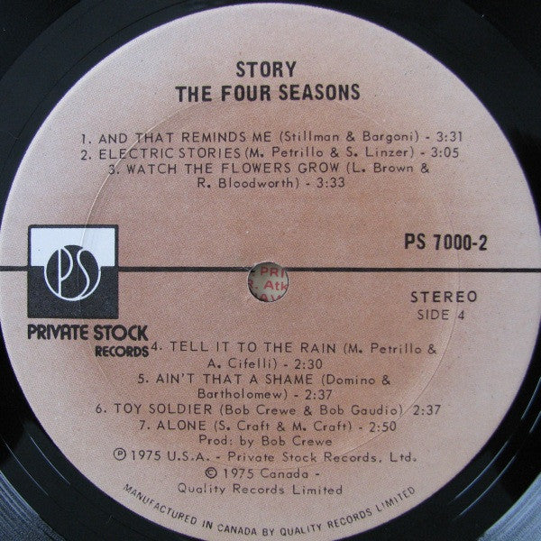 The Four Seasons - The Four Seasons Story