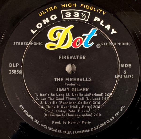 The Fireballs, Jimmy Gilmer - Firewater!