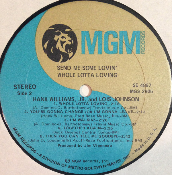 Hank Williams Jr., Lois Johnson - Whole Lotta Loving