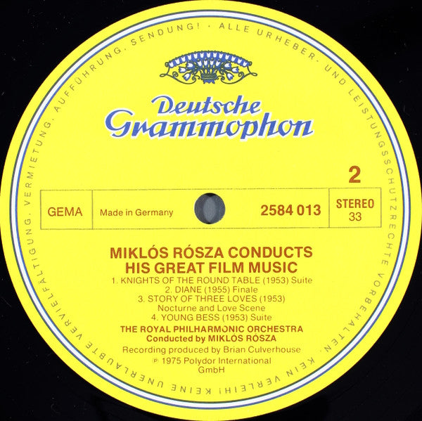 Miklós Rózsa, Royal Philharmonic Orchestra - Miklós Rózsa Conducts His Great Film Music