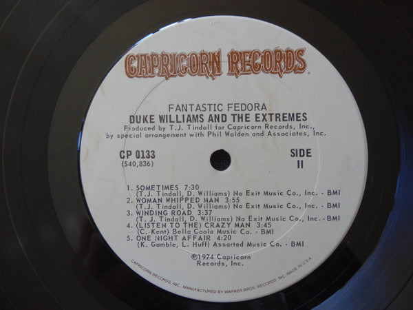 Duke Williams And The Extremes - Fantastic Fedora
