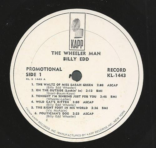 Billy Edd Wheeler - The Wheeler Man