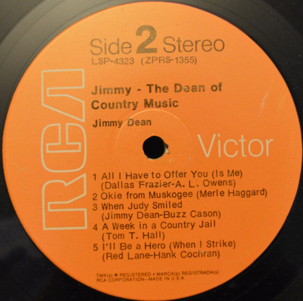 Jimmy Dean - Jimmy - The Dean Of Country Music