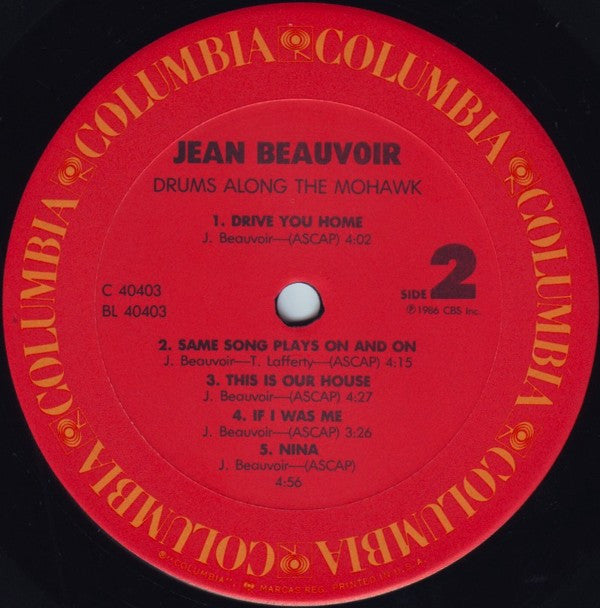 Jean Beauvoir - Drums Along The Mohawk