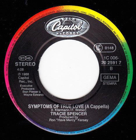 7" Single: Tracie Spencer - Symptoms Of True Love