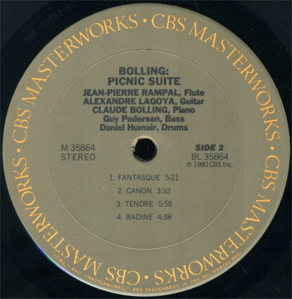 Jean-Pierre Rampal, Alexandre Lagoya, Claude Bolling - Picnic Suite