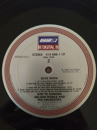 Kiri Te Kanawa, Nelson Riddle And His Orchestra - Blue Skies