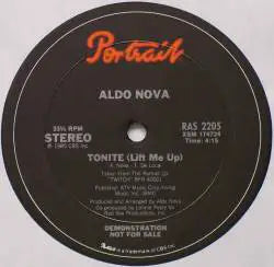 12" Single: Aldo Nova - Tonite (Lift Me Up)