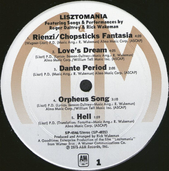 Lisztomania - secondary