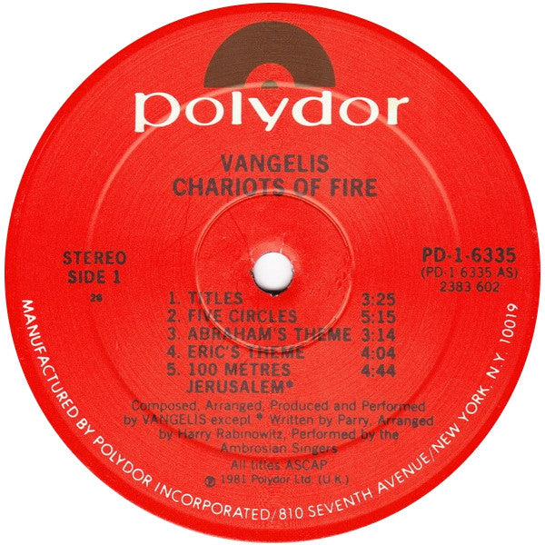 Chariots Of Fire - secondary