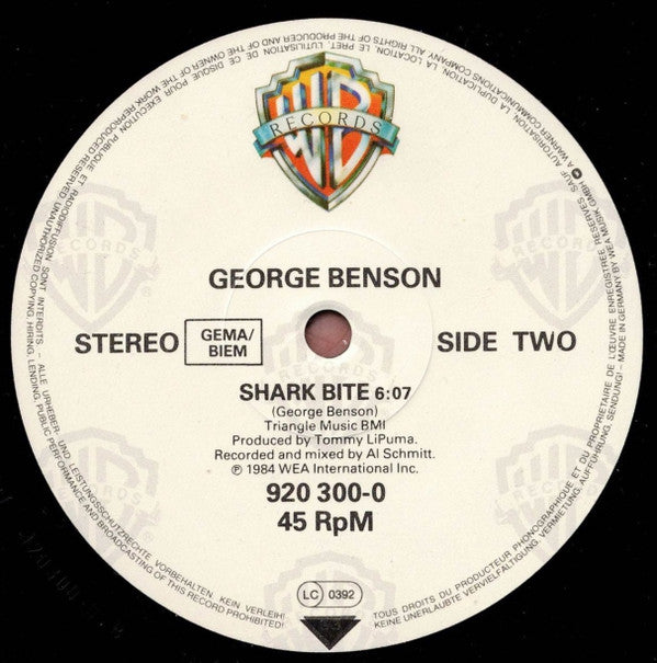 12" Single: George Benson - 20/20 (Jellybean Remix)