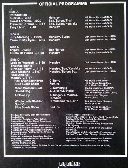 Uriah Heep Live - secondary