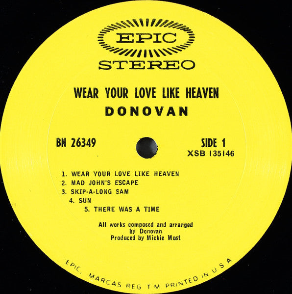 Wear Your Love Like Heaven - secondary