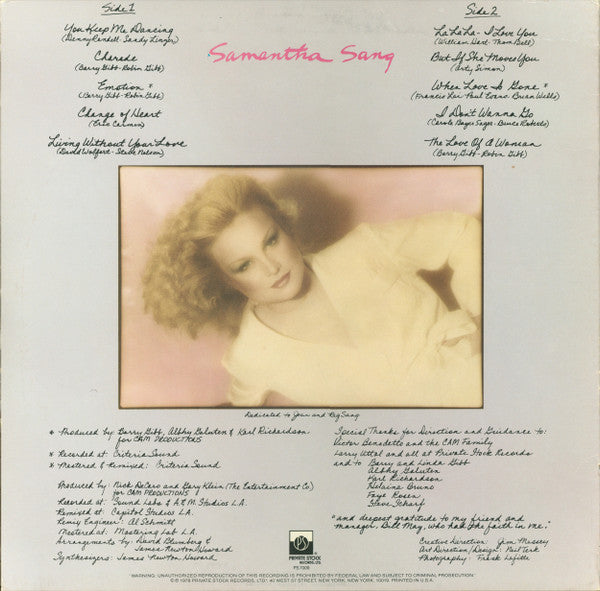 Samantha Sang - Emotion