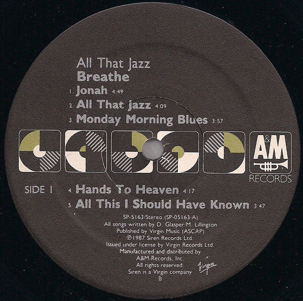 All That Jazz - secondary