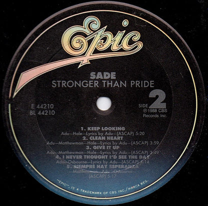 Sade - Stronger Than Pride