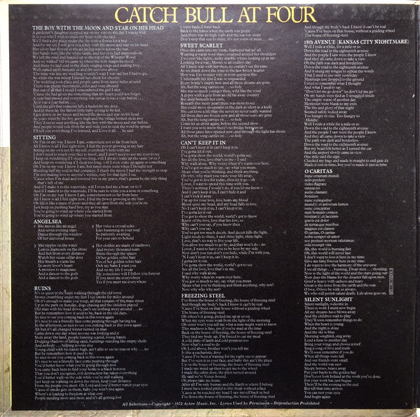 Catch Bull At Four - secondary