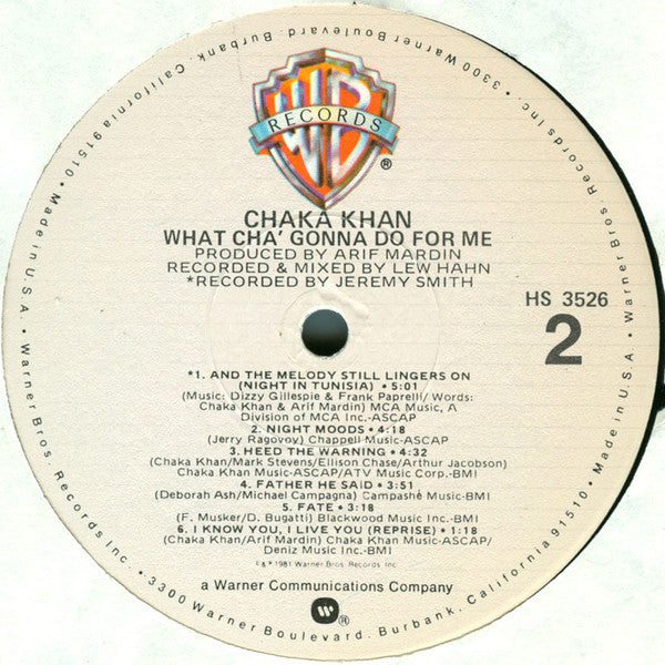 Chaka Khan - What Cha' Gonna Do For Me
