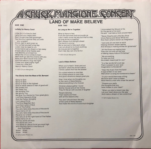 Land Of Make Believe (A Chuck Mangione Concert) - secondary