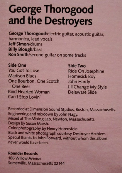 George Thorogood And The Destroyers - secondary