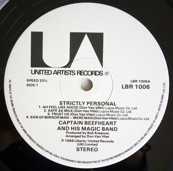 Captain Beefheart, The Magic Band - Strictly Personal