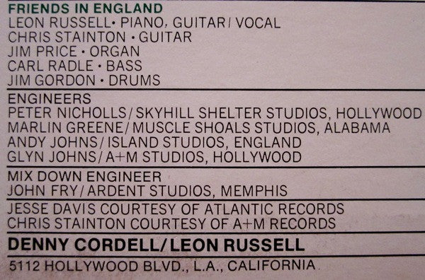 Leon Russell And The Shelter People - secondary