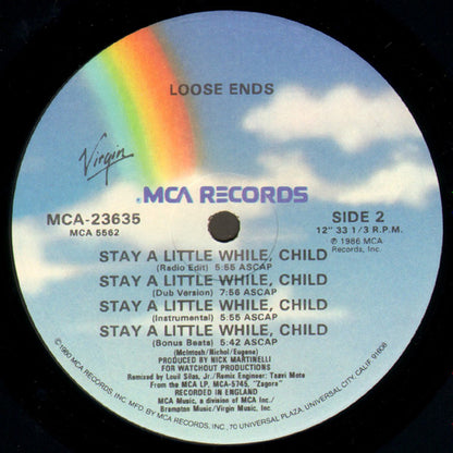 Stay A Little While, Child - secondary