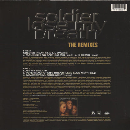 Destiny's Child, T.I., Lil Wayne - Soldier / Lose My Breath (The Remixes)