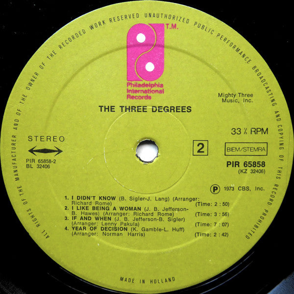 The Three Degrees - The Three Degrees