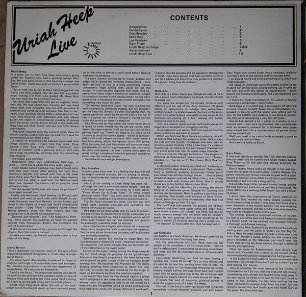 Uriah Heep Live - secondary