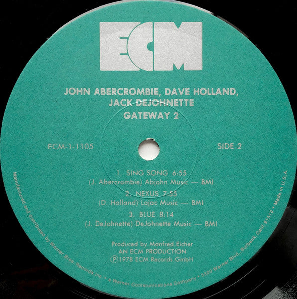 John Abercrombie, Dave Holland, Jack DeJohnette - Gateway 2