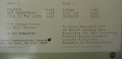 Bill Connors - Of Mist And Melting